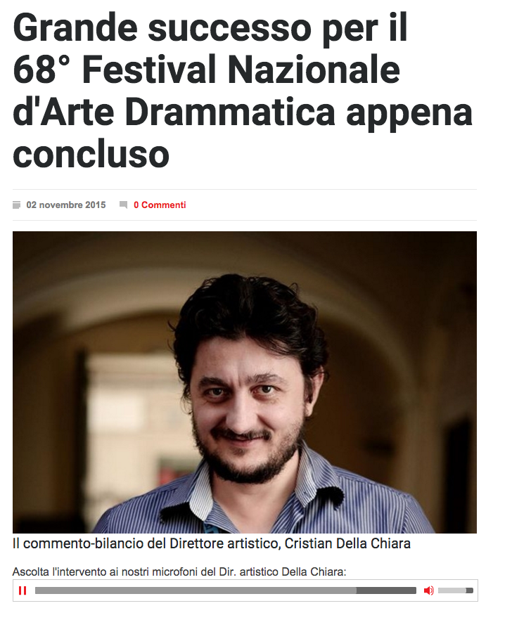 2015 11 02 Radio Prima Rete Grande successo per il 68 GAD