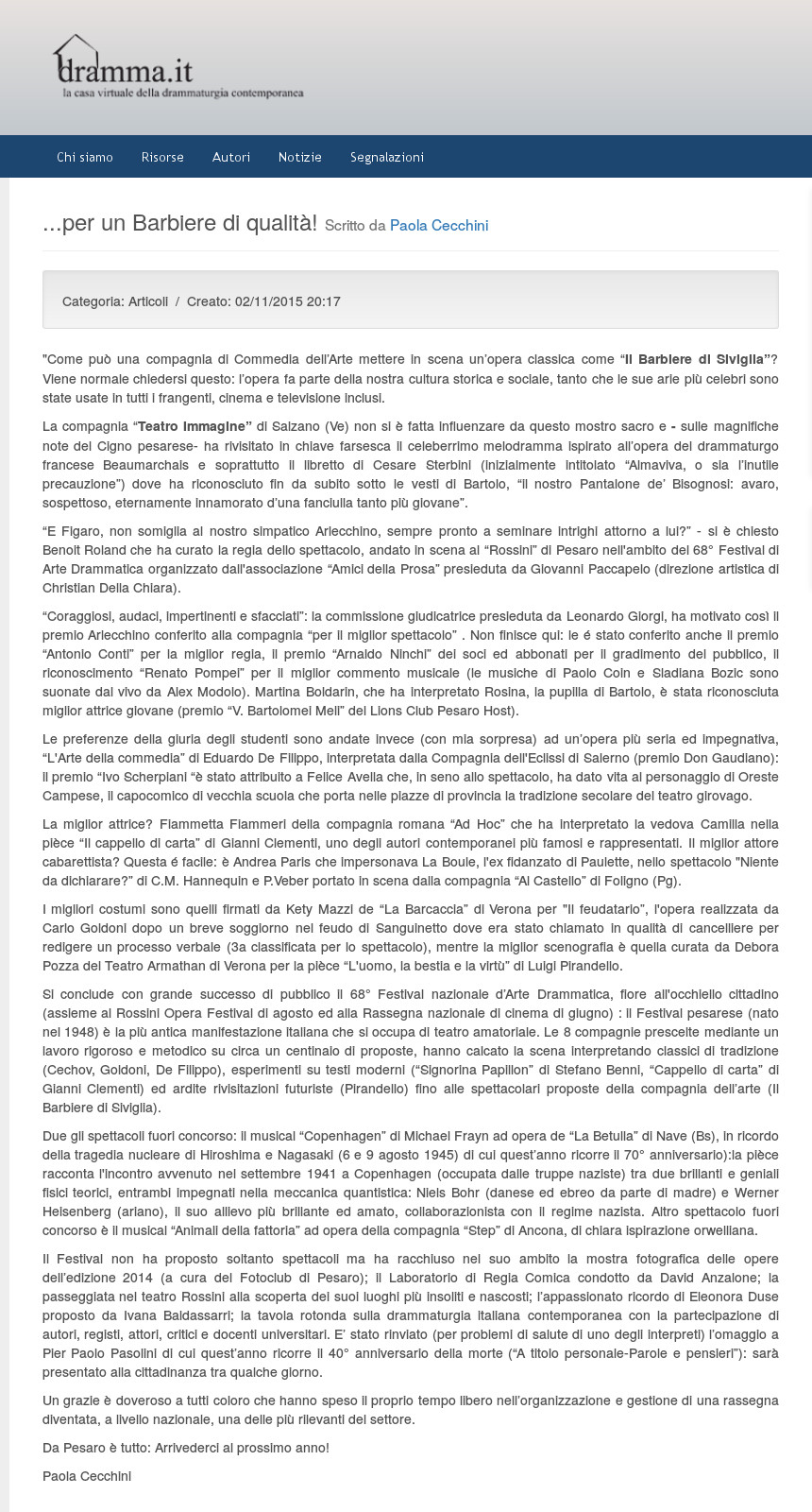 2015 11 02 dramma it ...per un Barbiere di qualità!