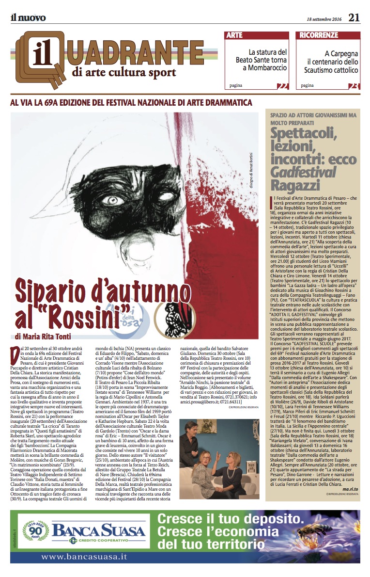 2016 09 18 Il nuovo amico Sipario dautunno al Rossini