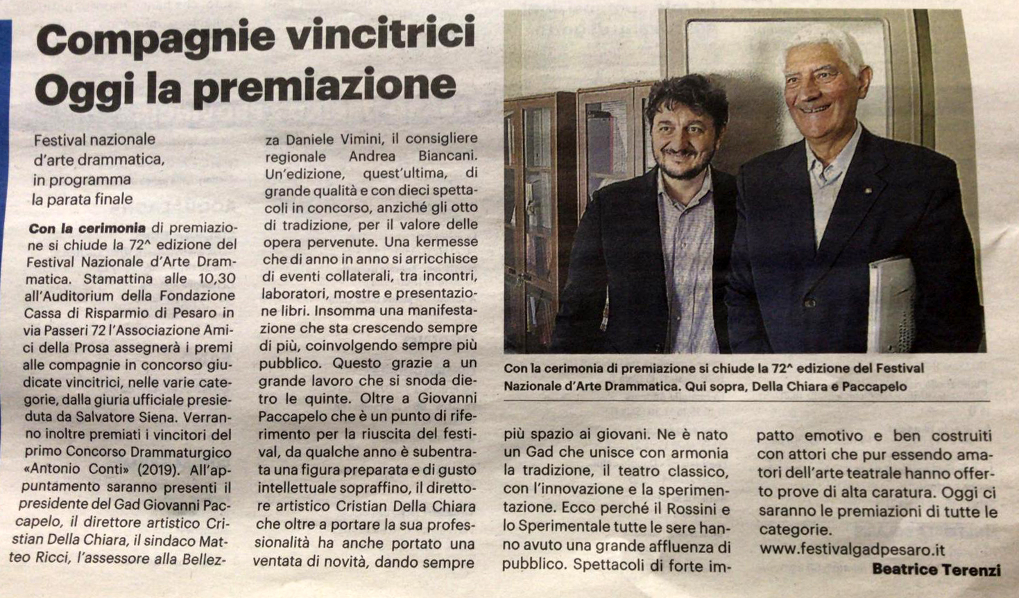 Resto del Carlino 17 11 19